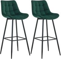 CLP Barhocker Dartford (Set, 2er), stabiles Metall-Gestell mit Fu&szlig;st&uuml;tze