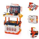 Chipolino Spielwerkzeug 4 in 1 Kinder-Werkbank, 90-teiliges Spielwerkzeugset,