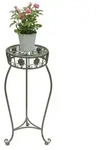 DanDiBo Blumenhocker Metall Gr&uuml;n 50 - 75 cm Blumenst&auml;nder Blumens&auml;ule Antik...