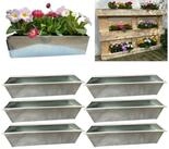 Hossi's Wholesale Blumenkasten 6er Set Zink Paletten Blumenk&auml;sten - Einsatz...