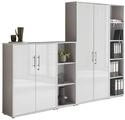 BMG M&ouml;bel Aktenschrank Office Edition 4 (Schrankwand Set, 4tlg) abschlie&szlig;bar,...