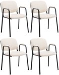 CLP Besucherstuhl Ken PRO Kunstleder (4er Set, 4 St), stapelbar, Kunstleder,