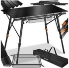 tectake Campingtisch Aluminium Klapptisch - faltbar, wetterfest, 90 x 52 x 47 -...