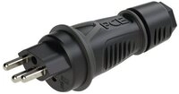 PC Electric PC Electric 0323-ss Schutzkontaktstecker PA6, TPE 250 V Schwarz IP55
