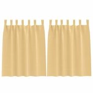 vidaXL Vorhang Verdunkelungs-Vorh&auml;nge mit Ringen 2 pcs Beige 140 x 140 cm (2...