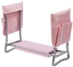 relaxdays Kniebank Gartenarbeit mit Tasche, BxLxH: 60x27.5x50 cm, Pink