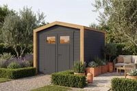 weka Gartenhaus Killarney, BxT: 261x263 cm, Doppelt&uuml;r, 1/4 verglast