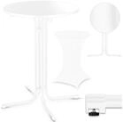 VESKA Stehtisch &Oslash; 80cm inkl. Husse, Gastro Bistrotisch (klappbar Indoor &...