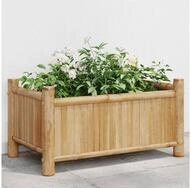 vidaXL Pflanzk&uuml;bel, Pflanzkasten 50x30x25 cm Bambus