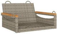 vidaXL Gartenbank H&auml;ngesessel Grau 63x62x40 cm Poly Rattan (1-St)