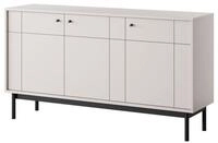 Masseno Kommode GIAPPONESE 154 cm Sideboard mit 3 T&uuml;ren Kaschmir