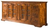 Massivmoebel24 Sideboard OXFORD (Massivholz), Sideboard Akazie 212x50x93 honig&nbsp;