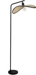 EGLO Stehlampe Marywell Stehleuchte, Wohnzimmerlampe aus Bambus und Metall,...