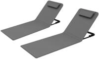 Woltu Multifunktionsliege, 2 St., gepolstert, 3-stufig verstellbar, klappbar