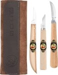 Stechbeitel KIRSCHEN Schnitzmessersatz in Ledertasche 3-tlg. 3307000