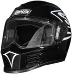 Simpson Motorradhelm Speed 12 O'Clock Black