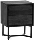 Wohnling Nachttisch WL7.038 Boxspringbett Massivholz 57 cm Nachtkommode...