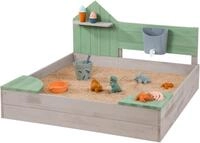 MUDDY BUDDY&reg; Sandkasten Cozy House, warmgrau/eukalyptus