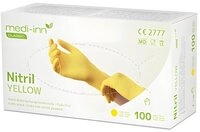 Medi-Inn Einweghandschuhe 1000x Classic Nitril puderfrei gelb Nitril Yellow...
