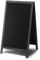 Showdown Displays Standtafel Kreidetafel Natura - 68x120cm - Holz - Schwarz,...