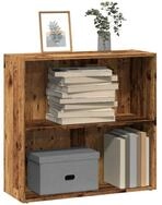 vidaXL B&uuml;cherregal NA B&uuml;cherregal Altholz-Optik 80x30x77 cm Spanplatte