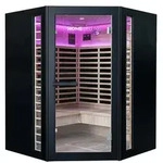 HOME DELUXE Infrarotkabine Infrarotkabine NERO, 43 mm, Hemlock-Tannenholz,...