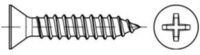Contorion Schraube ISO 7050 Form C Senkkopf-Blechschraube VG 4,8x60 Stahl...