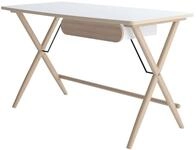 MIRJAN24 Schreibtisch Match 1S MW01 (mit Schublade), 135x67x77 cm, Holzbeine