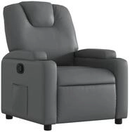 vidaXL Relaxsessel, Sessel Grau Kunstleder