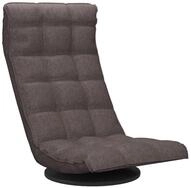 vidaXL Sessel Bodenstuhl Drehbar Taupe Stoff Tatami Bodensessel Sessel-Futon
