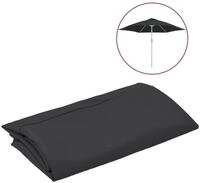 vidaXL Schutzplane, Ersatzbezug f&uuml;r Sonnenschirm Schwarz 300 cm