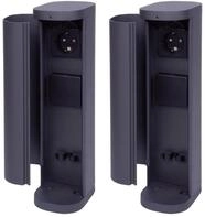 Novatool Steckdose 200379-2x, 2-St., Novatool 2x Steckdosenturm 2-fach au&szlig;en