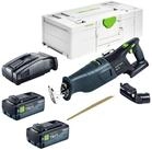 FESTOOL Kompakt-Handkreiss&auml;ge RSC 18 EB-Basic 18 V Brushless + 2x Akku 8,0 Ah +
