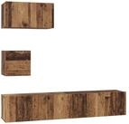 vidaXL TV-Schrank TV-Schrankset Wandmontiert 3 pcs Altholz Holzwerkstoff (3-St)