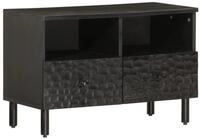 vidaXL TV-Schrank TV-Schrank Schwarz 70x33x46 cm Massivholz (1-St)