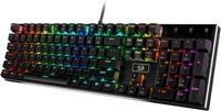 Redragon K556 RGB Mechanische Gaming-Tastatur (kabelgebunden, braune Schalter,