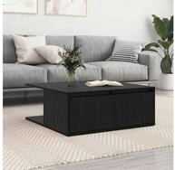 vidaXL Couchtisch, Couchtisch Schwarz Eichen-Optik 80 x 80 x 31 cm Holzwerkstoff