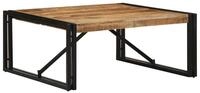 vidaXL Couchtisch Couchtisch 80x80x35 cm Raues Massivholz (1-St)