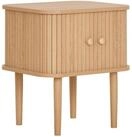 House Nordic Beistelltisch Jalousient&uuml;ren, Eichefarbig, MDF - 45x50,5x40cm...