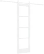 vidaXL Haust&uuml;r Schiebet&uuml;r ORKDAL Wei&szlig; 61 x 198,5 cm Massivholz Kiefer und...