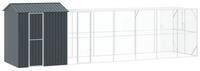 vidaXL Vogelk&auml;fig, Vogelk&auml;fig Anthrazit 824 x 208 x 247 cm Verzinkter Stahl