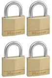 Master Lock Vorh&auml;ngeschloss 4er Set (50mm) 150EURQNOP Diebstahlalarm