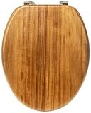 5five Simply Smart WC-Sitz Toilettensitz aus Holz ACACIA, 46,5 x 37,3 x 6,4 cm