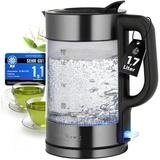 ProfiCook Wasserkocher PC-WKS 1322 G, Wasserkocher Glas, 1,7L, 2200W, BPA frei