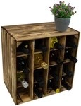 Kistenkolli Altes Land Allzweckkiste Geflammtes Weinregal 16er 40cmx40x27cm...