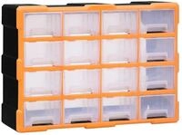 vidaXL Schubladeneinsatz, Multi-Schubladen-Organizer 16 Schubladen 52x16x37 cm