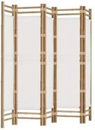 vidaXL Paravent 200 x 180 cm 5-tlg Paravent Faltbar 200 cm Bambus und Canvas