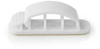 Nedis Kabelkanal CMGC22033WT (3-St), Kabelclip, f&uuml;r Kabel bis 7,5 mm, flexible