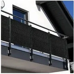 NYVI Balkonsichtschutz Polyrattan Balkon Sichtschutz Privafence Balkonbespannung