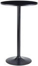 Wohnling Bartisch WL6.192 Schwarz Stehtisch &Oslash; 60 cm Metall / Holz Bistrotisch...